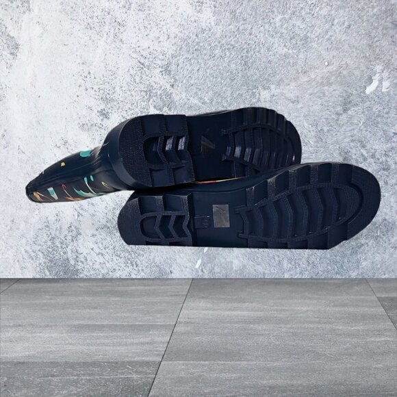 Via Rosa Snow Rain Boots Multicolor Umbrella Print Size 11 - Picture 5 of 5